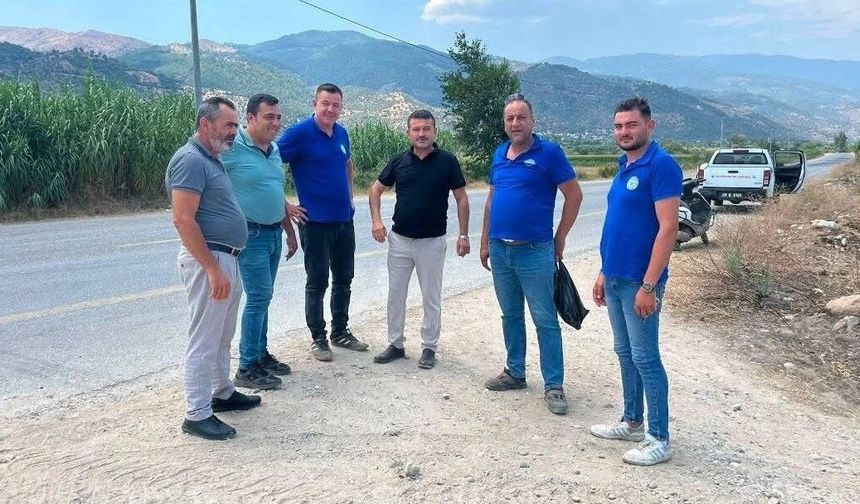 Bozdoğan'da Başkan Vekili Özcan'dan Saha Mesaisi