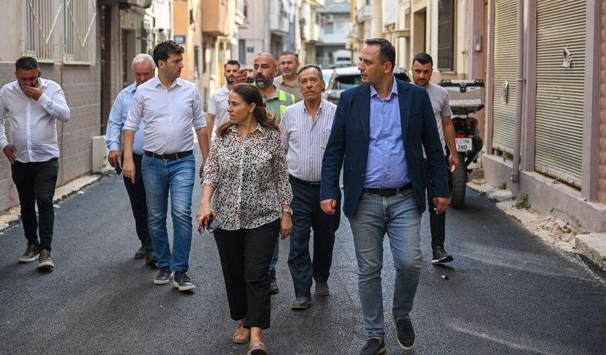 Bornova Çamdibi'nde 282 Sokak Asfaltla Buluşuyor