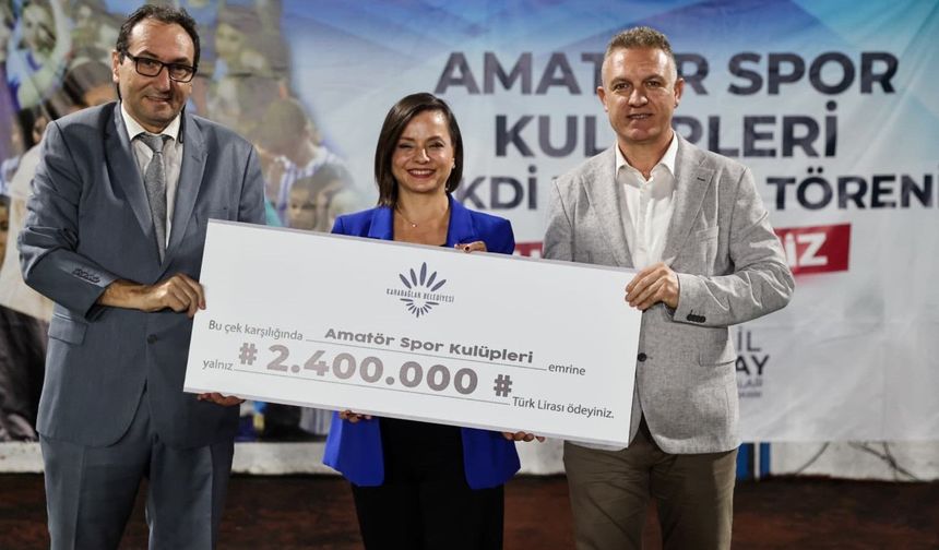 Karabağlar'da Amatör Spora 2 Milyon 400 Bin TL Destek