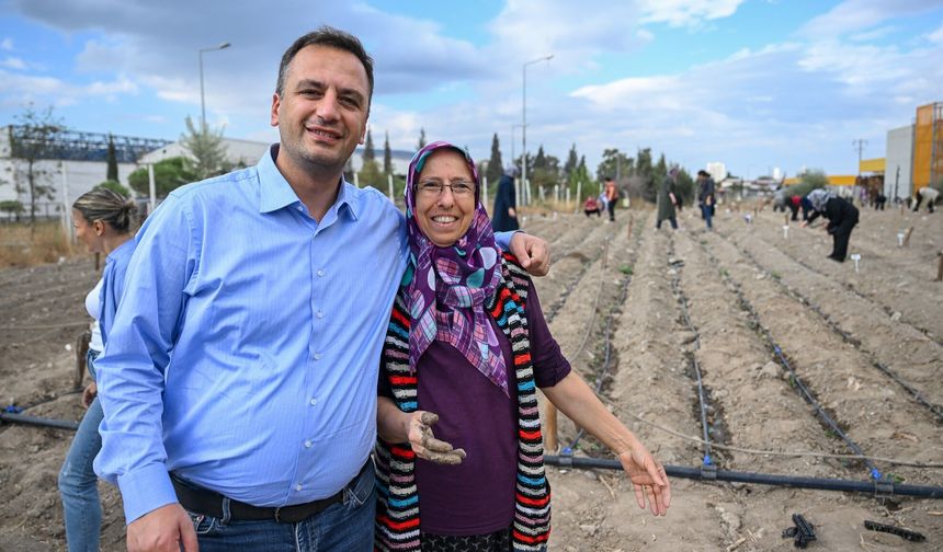 Bornova'da Kadın Eliyle Kış Bereketi: Kent Bostanlarında Yeni Sezon Başladı